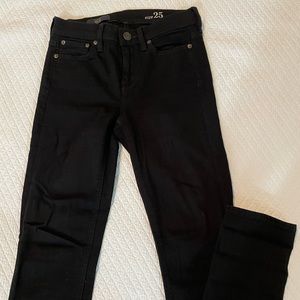 J. Crew Reid Black Skinny Jeans